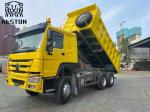 Used Sinotruk Howo Dump Trucks 375hp Left Hand Driving