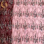 Women Dress Sequins Lace Fabric 140cm Width French Beaded Lace Customized