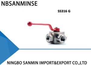Quality KHB3K SS316 Three Way Hydraulic Ball Valve Corrosion Resistance Normal Temperature wholesale