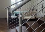Solid Rod Bar Stainless Steel Railing Hollow Tube Round / Square Shape Post