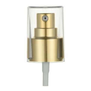 Quality 24/410 20/410 Cream Pump Dispenser Pump With Shiny Gold UV Disposable wholesale