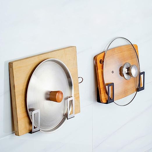 Revolutionize Your Kitchen Organization with Self Adhesive Pot and Pan Lid Holders