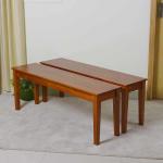 Dining Room NC Painting 120*30*45.5cm Mahogany Solid Wood Stool