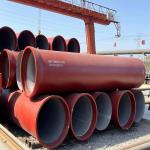 Non Oiled Ductile Iron Pipe Round For Hydraulic Pipe / Agricultural Water Supply