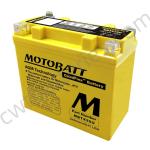 Activated ATV MOTOBATT MBTX20U Quadflex Battery 12V 21Ah AGM Recreational
