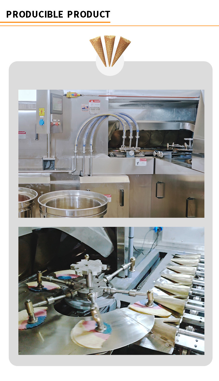 Automatic Crisp Tube Production Line , 45 Pieces Of 260*240 Mm One Mold Two Cakes , With After-Sales Service.