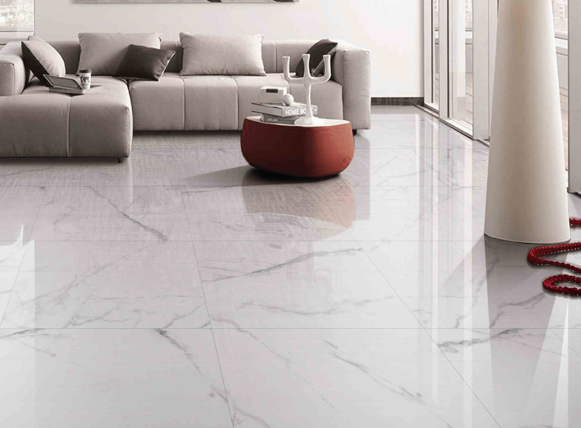 Anti Bacterial 24 X 48 Ceramic Tile Compression Resistance Long Life Span