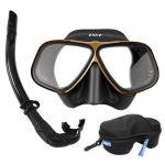 Universal Surfing Spearfishing Snorkel Mask Set With Breathing Tube