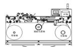 330mm width Fabric Paper Label Printing Inspection Machine
