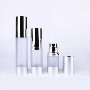 Quality PP Silver Frosting Plating 30ml Airless Cosmetic Bottles wholesale