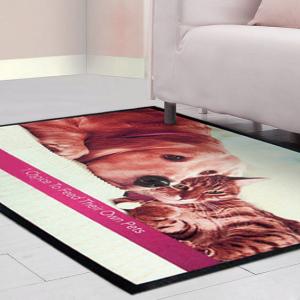 Quality 1.8MM Promotion Gifts Polyester Custom Logo Mats 400x600MM wholesale