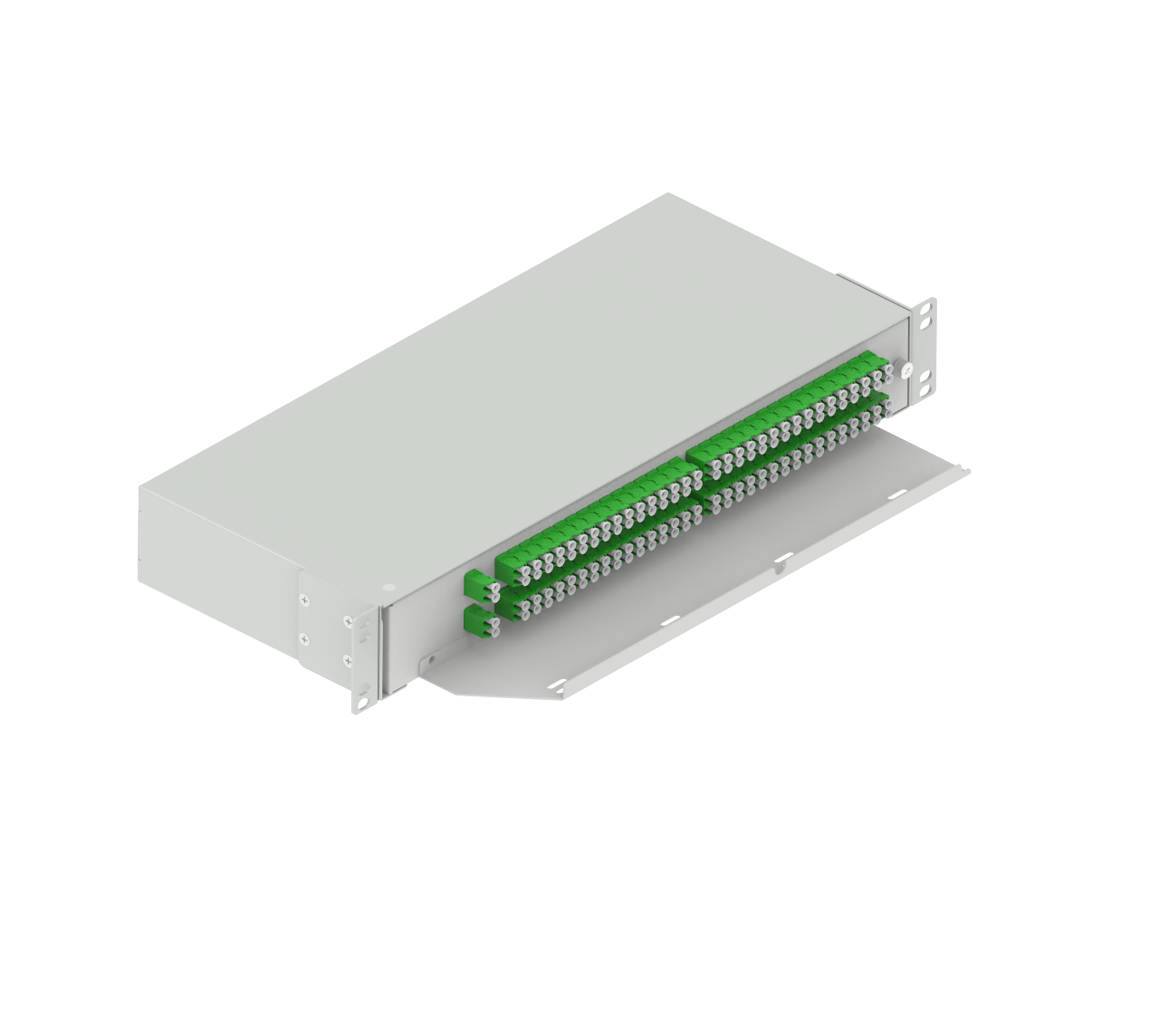 Best 19-Inch LC APC Swing Type Fiber Optic Splitter for Network and FTTX Applications 5