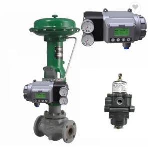 Quality Flow Control Valve With Masoneilan SVI3 Digital Valve Positioner And Fisher 67CFR Filter wholesale