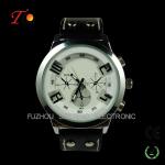 Fashion PU Leather Strap Quartz Wrist Watch sports watch for Men