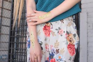 Quality Jewel bracelet metallic tattoo wholesale