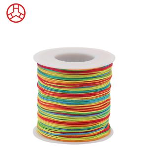 Quality Rainbow Jade Nylon Thread for Leather Products Making Craft Rat Tail Jewelry Thread wholesale