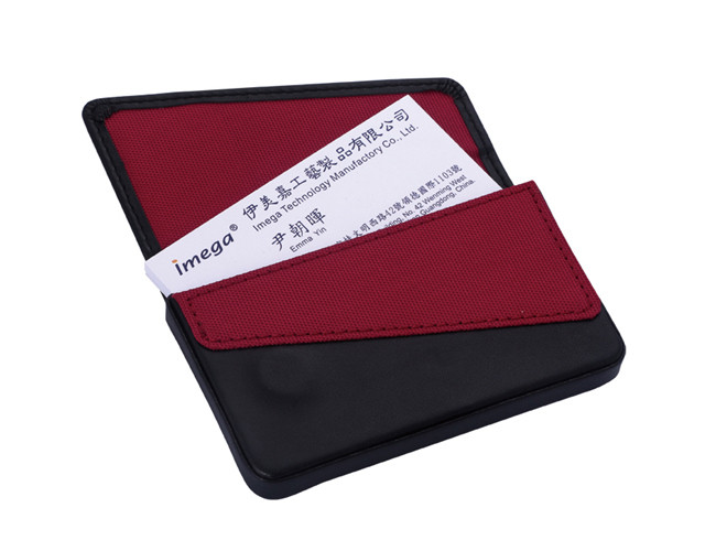 PU Leather Name Card Holder Rectangle Magnetic Business Card Holder