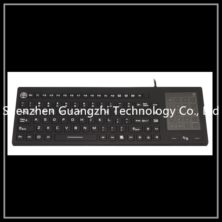Custom Printing Silicone Rubber Keyboard , Waterproof Usb Keyboard Ce Approvals