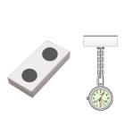 FOB Nurse Pocket Watch Silver Brooch Nurse Watch Hospital Quartz Clock Luminous