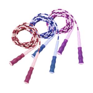 Quality Workout Skipping Plastic Beads Beaded Jump Rope Adjustable wholesale