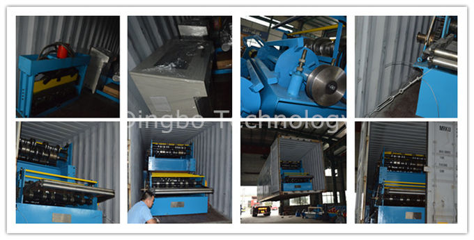 Galvanized Steel Floor Deck Roll Forming Machine With Hydraulic Uncoiler