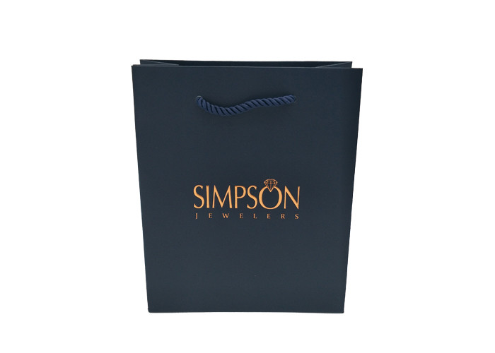 Boutique High - End Personalised Paper Bags , Custom Printed Carrier Bags