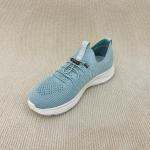 Stylish blue soft bottom breathable ladies sport running shoes athletic
