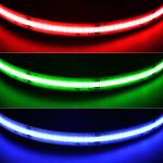 630 Chips Flexible COB RGB LED Strip 9W 10mm For Decoration