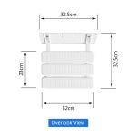Spa White Wall Mounted Shower Seat 32.5*32.5*10cm Size For Bathroom / Balcony