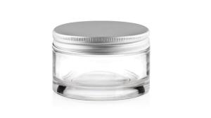 Quality JG-F04200 200g luxury cosmetics glass jar with lids for cream,butter, packaging containers for cosmetics wholesale
