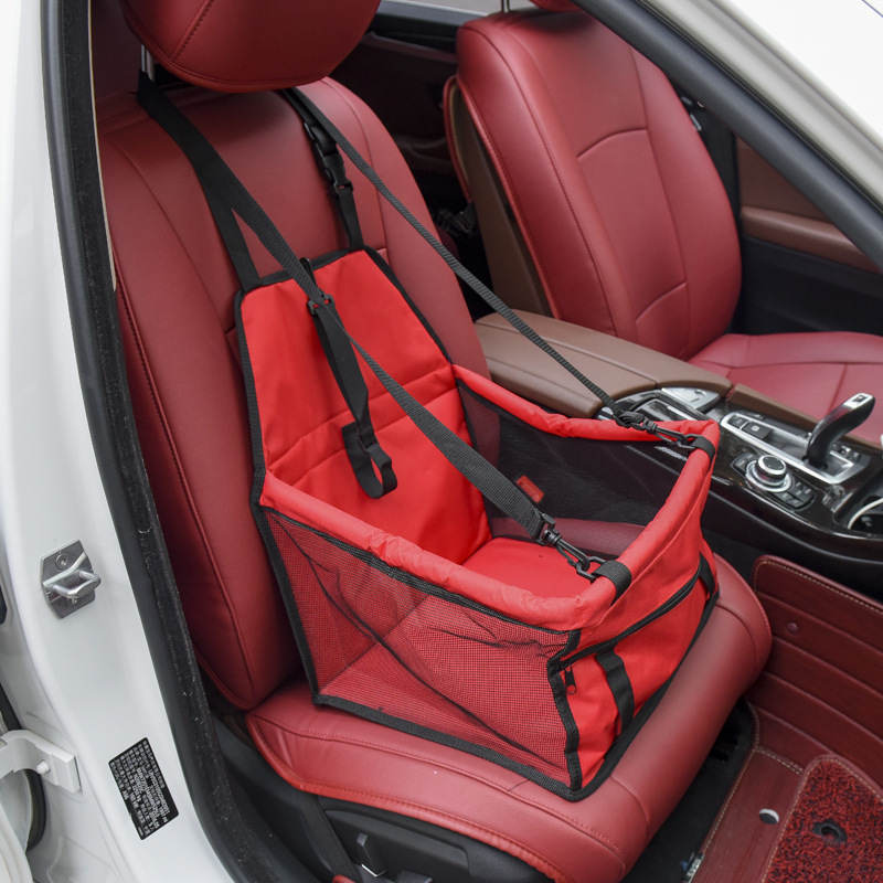 Convenient Pet Car Booster Seat Travel Bag Washable Fabric Folding Design Size 40*30*25cm