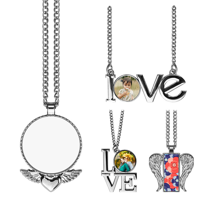 Sublimation Jewelry Blanks Sublimation Blank Wing Pendant Necklace