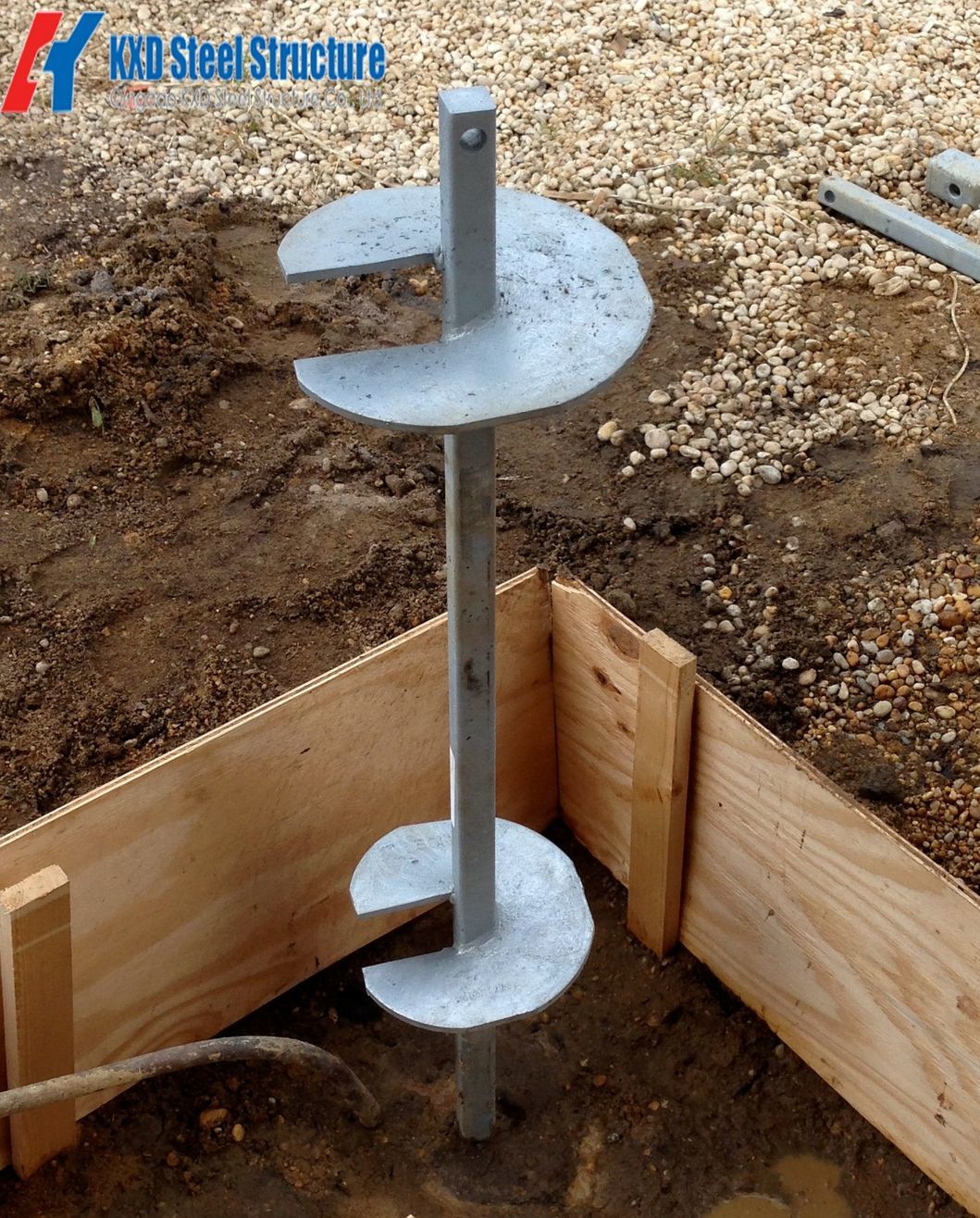 Prefabricated Galvanized Helical Earth Screw for House Ground Foundation