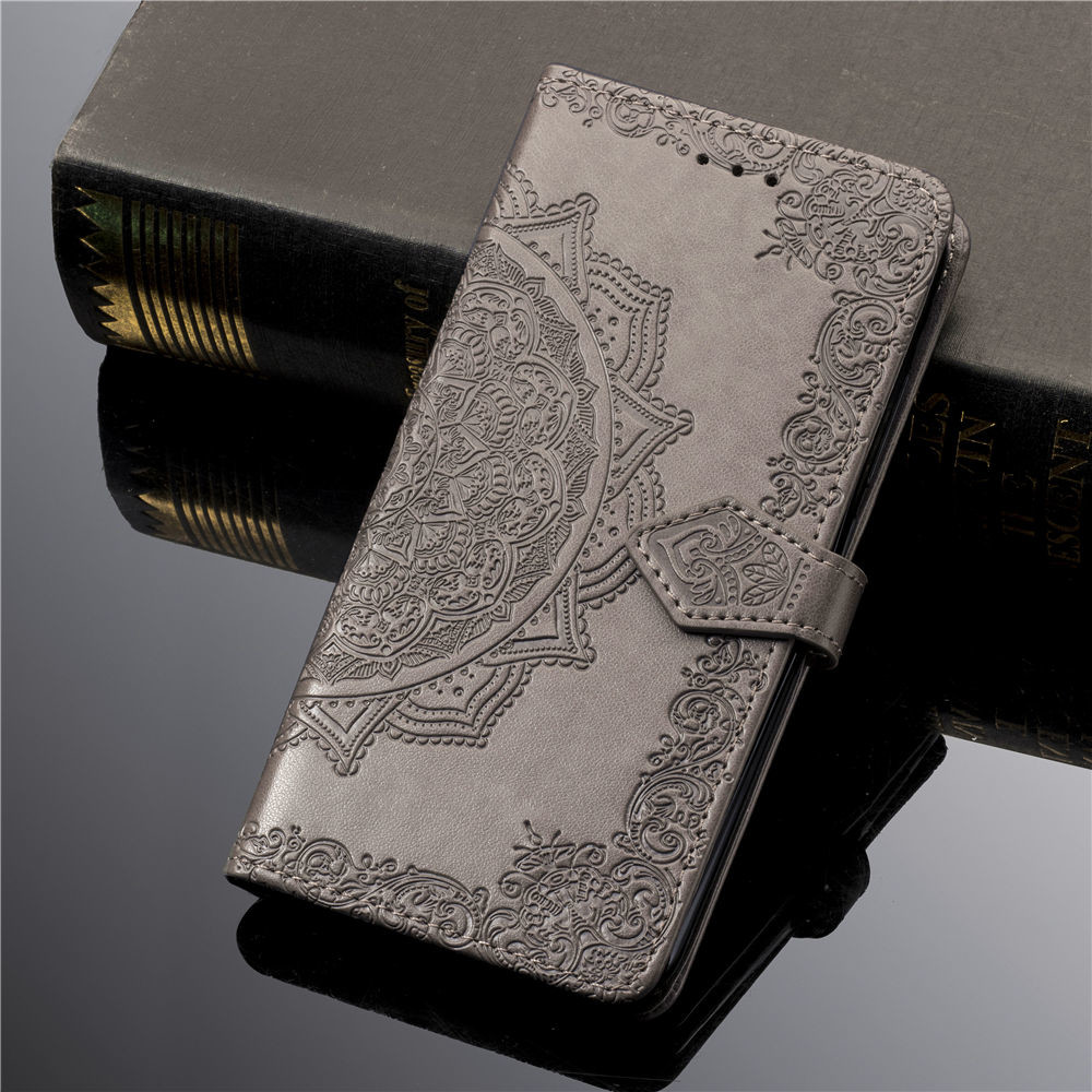 Multi Color Embossed Mandala Phone Flip Case For Samsung A8 2018 J530/J5 pro J2 2018/j2 pro S8plus NOTE8 S7edge note9 S9