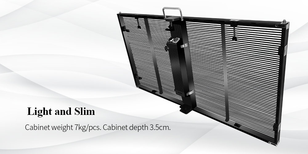 10000hours Life Span Full Color Transparent LED Display For Indoor Advertising