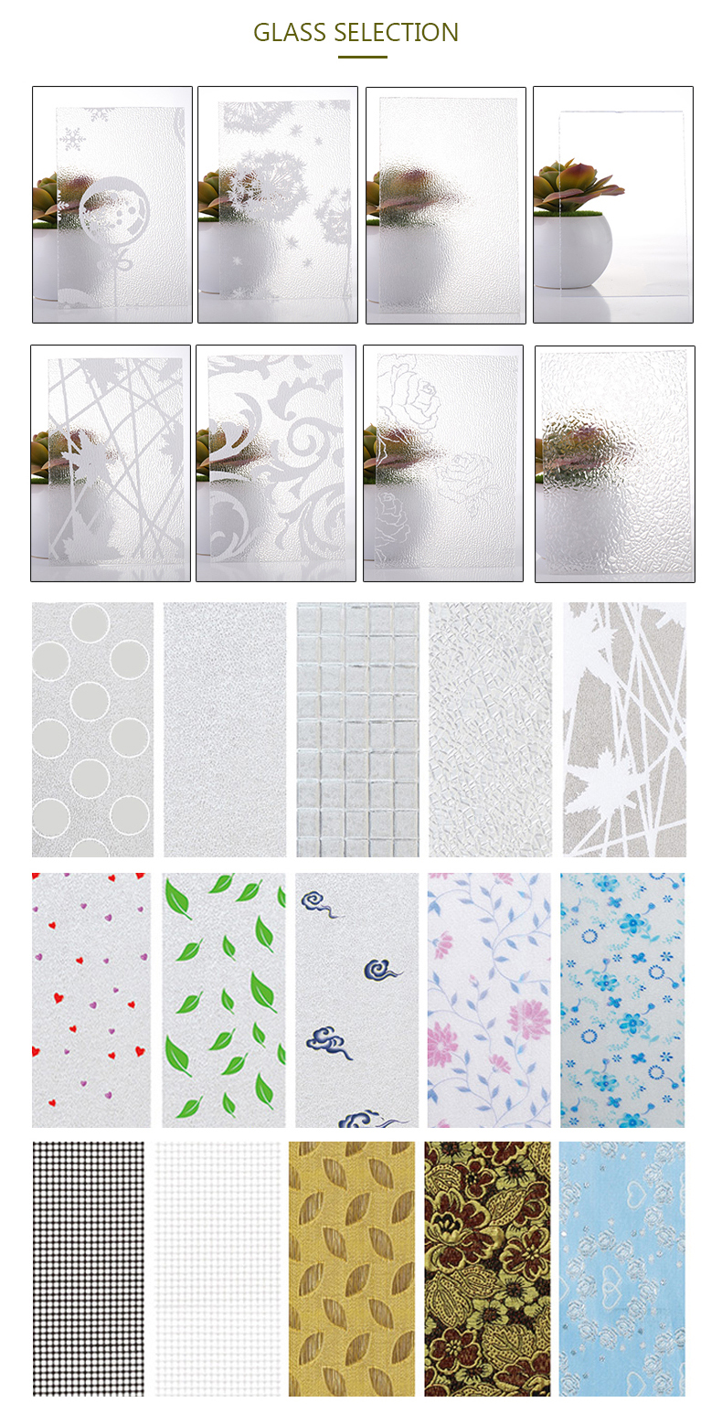 10mm Plastic Interior Sliding PVC Folding Door Surface Finished