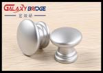 25mm Pearl Silver Plastic Cabinet Knobs Round ISO Certificated For Furniture