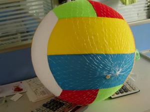 Cloth Toy Ball Inflatable Pvc Soccer With Mesh Fabrics For Children Play Customized LOGO