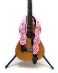 Polyester Personalized Guitar Straps , Custom Girls Guitar Strap Nice Looking