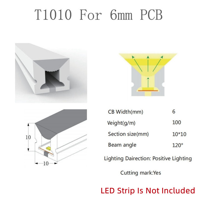 Colorful Separation Cuttable Neon LED Strip Light with 5V 12V 24V AC220V Power Supply
