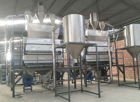 PET PP Plastic Crushing And Washing Machine 500kg/H Recycling Line