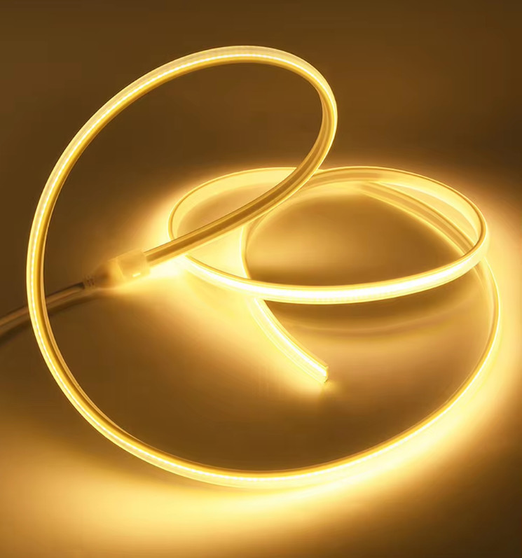 110V 220V Waterproof COB LED Light Strip With PVC Glue Customizable Blue / Ice Blue / White / Green / Purple / Golden / Pink