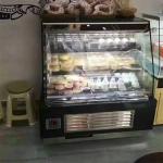 Air Cooling 1000W Bakery Refrigerator Showcase For Sandwich