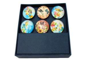 Quality Custom Tourist Souvenir 35mm Fridge Magnet Glass Dome Refrigerator Magnet for Souvenir wholesale
