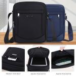 Waterproof Shoulder Messenger Bag Business Causal Black Blue