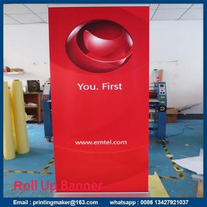 China Retractable Standard Roll Up Banner Stand With Banner on sale