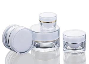 Quality 15g 30g 50g Round Acrylic Face Cream Jars Skincare Product Packaging wholesale
