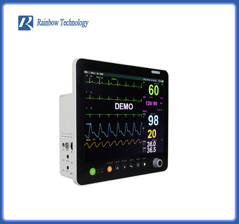 15 Inch Touch Screen Patient Monitor Anti electroshock Color TFT Display