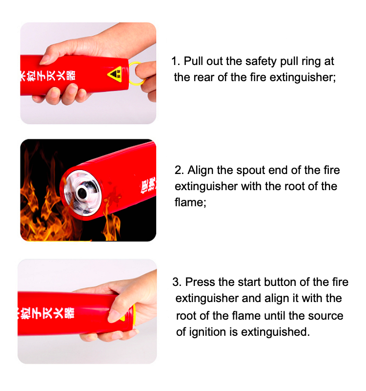 Type Aerosol Rechargeable Fire Extinguisher 13B 5F Cylinder Length 260mm