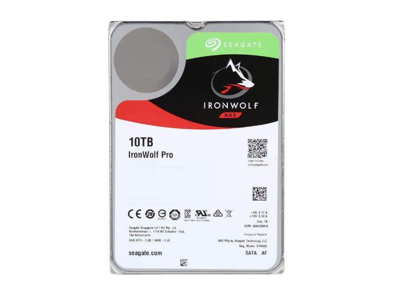 10TB 7200 rpm SATA III 3.5" Internal NAS HDD ST10000VN0008 Hard Drive